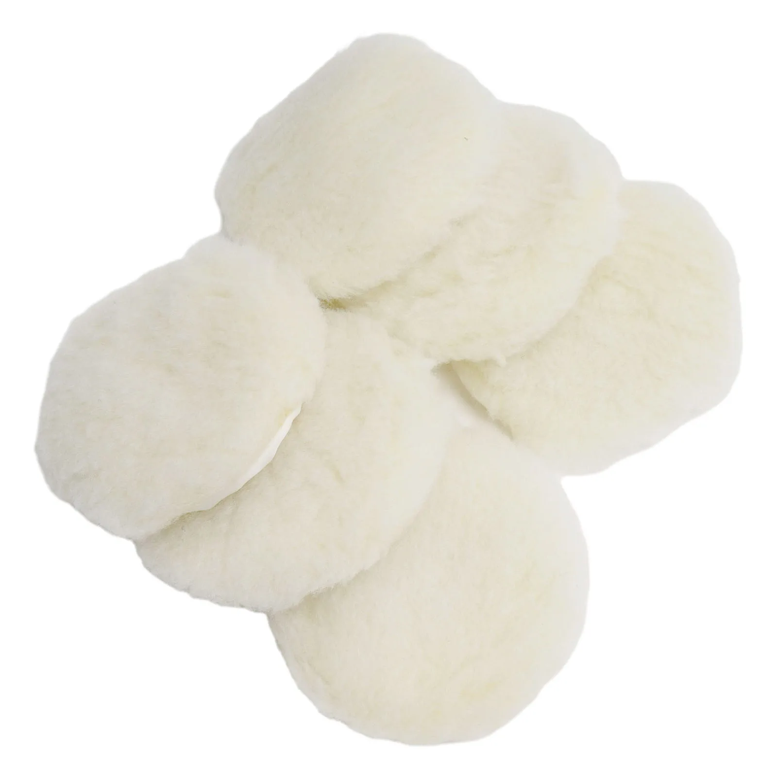 Set Buffing Pads Automotive 125mm 6Pcs Accessories Bonnet Buffing Wheel Pad Buffer Lamb Wool Polisher Practical