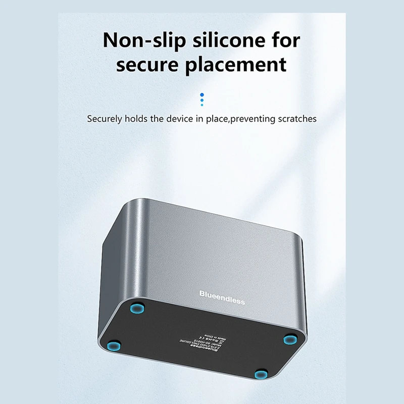 BLUEENDLESS SAS to USB 3.0 하드 드라이브 도킹 스테이션, 5Gbps 고속 어댑터, 2.5 3.5 인치 SATA SAS용 20TB 지원