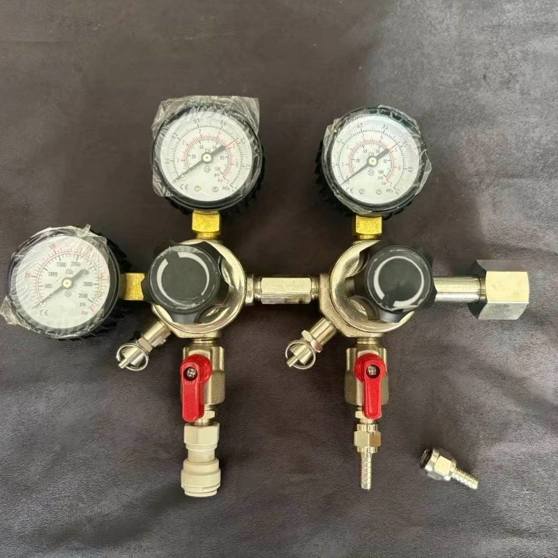 Craft beer carbon dioxide pressure gauge double brewer carbon dioxide decompression gauge stabilized foam less