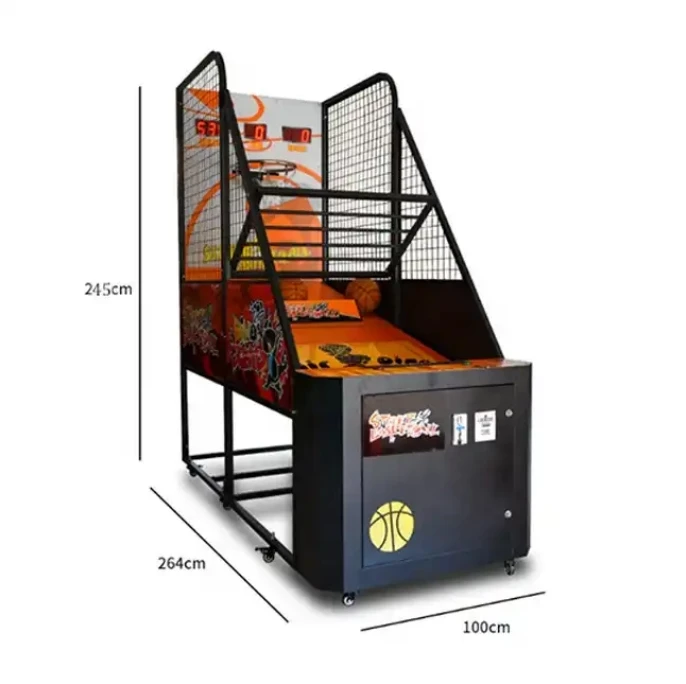 Indoor sports amusement street basketball game center coin operated basketball arcade game machine for sale