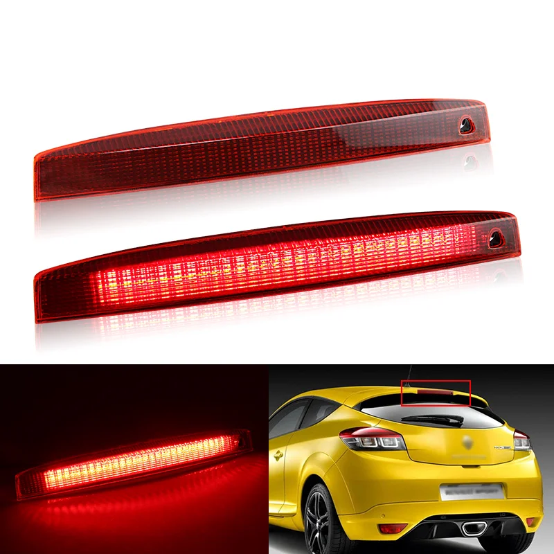 

1x Smoked Led High-Mount 3rd Third Brake Stop Light High Level Rear Tail Signal Lamp For Renault Megane II MK2 Estate 2003-2008