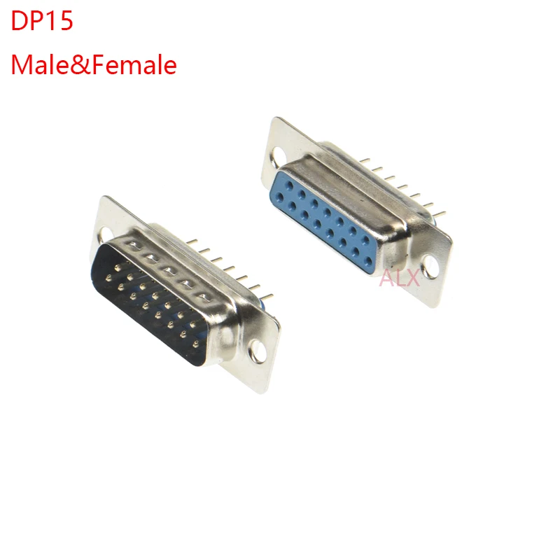 5PCS  DP15 FEMALE FEMALE CONNECTOR Insert plate type D-Sub Mounting  DB15 