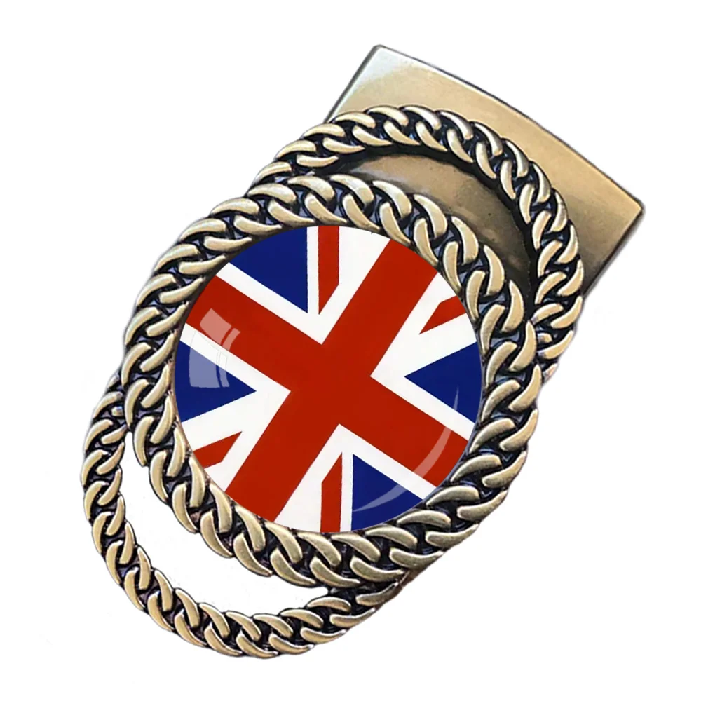 British flag pattern automatic ratchet belt buckle fashion personalized waist accessory best gift for patriots