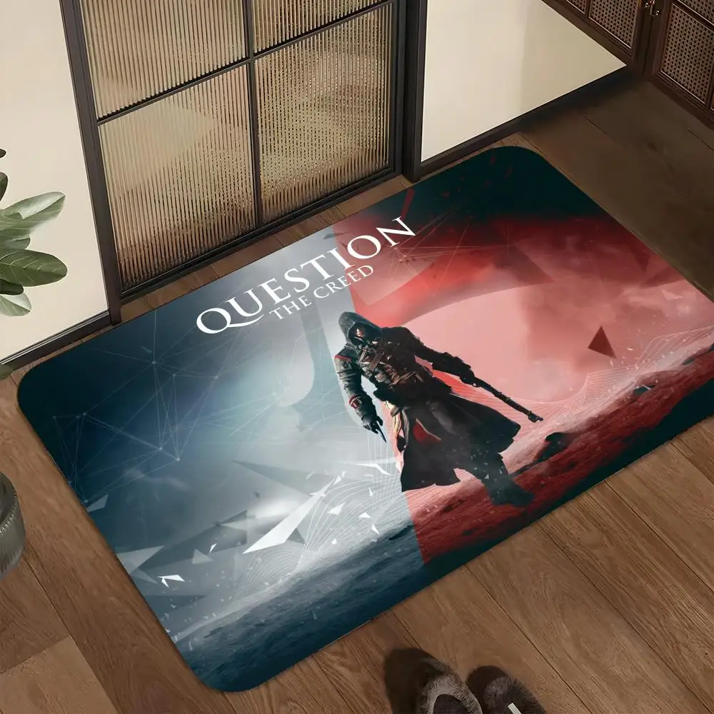 A-Assassins Cool C-Creed Floor Mat Welcome Mat Entrance Doormat Balcony Bathroom Floor Mats Non-slip Rug Bedroom Carpet