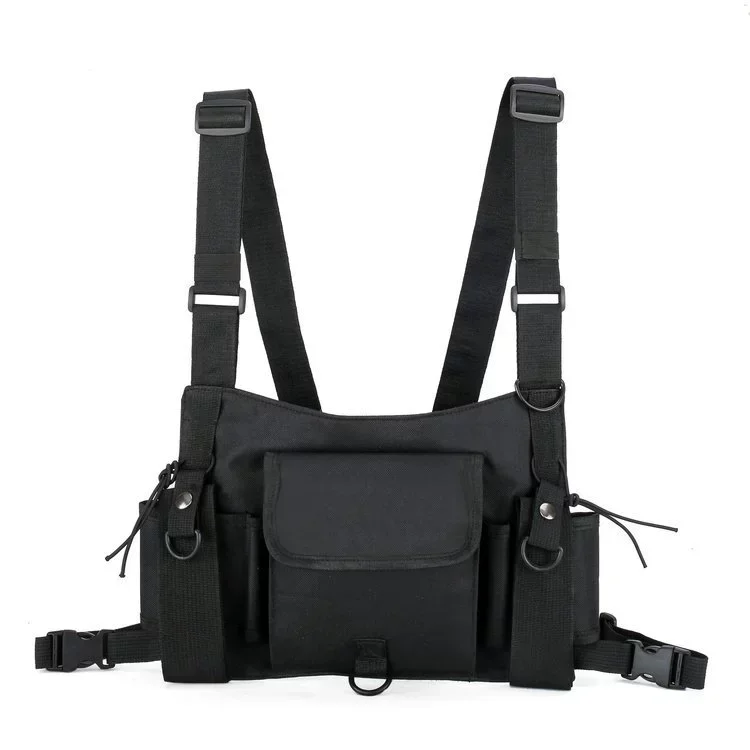 2025 NEW Waist Pack Nylon Adjustable Vest Hip Hop Streetwear Functional Tactical Harness Chest Rig Kanye West Chest Bag 가방 bolso