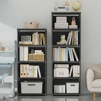 Multilayer Bookshelf Easy Assembly Bookcase Living Room Bedroom Study Storage Shelf for Books Toys Sundries 3