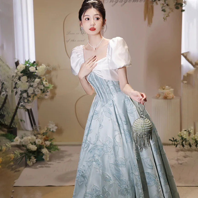 B2018 Customized wedding dress evening gown for women high-end luxury small wedding dress for adults ceremony tutu skirt