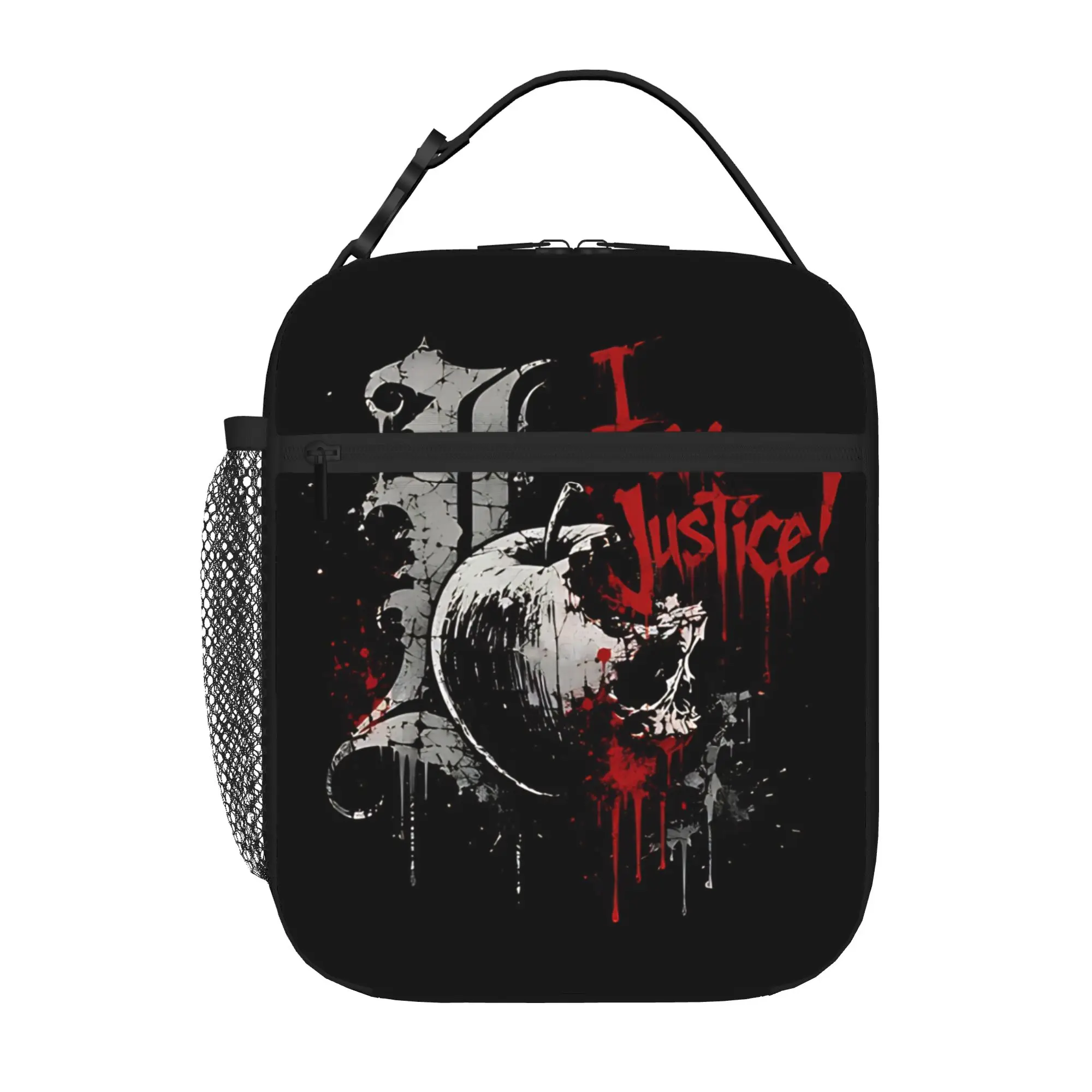 1 Piece For Students Food Container spooky  Portable Pocket DN Zipper Closure Aluminum Foil Food Pouch For Travel