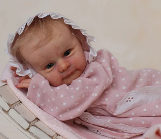 

NPK 18inch Reborn Doll Kit Ayla DIY Unfinished Unpainted Newborn Size with Cloth Body for Collectors And Crafters