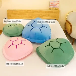 Nyaman Turtle Shell Plush Bantal Wearable Kura-kura Kembali Bantal Lembut Tidur Siang Bantal Mewah Anak-anak Berdandan Prop Dekorasi Kamar Tidur 10 bantal cangkang penjualan terbaik - №