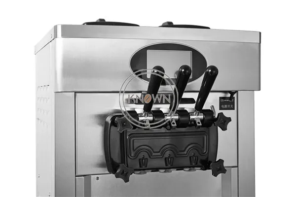 Machine à crème glacée en acier inoxydable 304, 3 saveurs, avec fourmi R410 indispensable