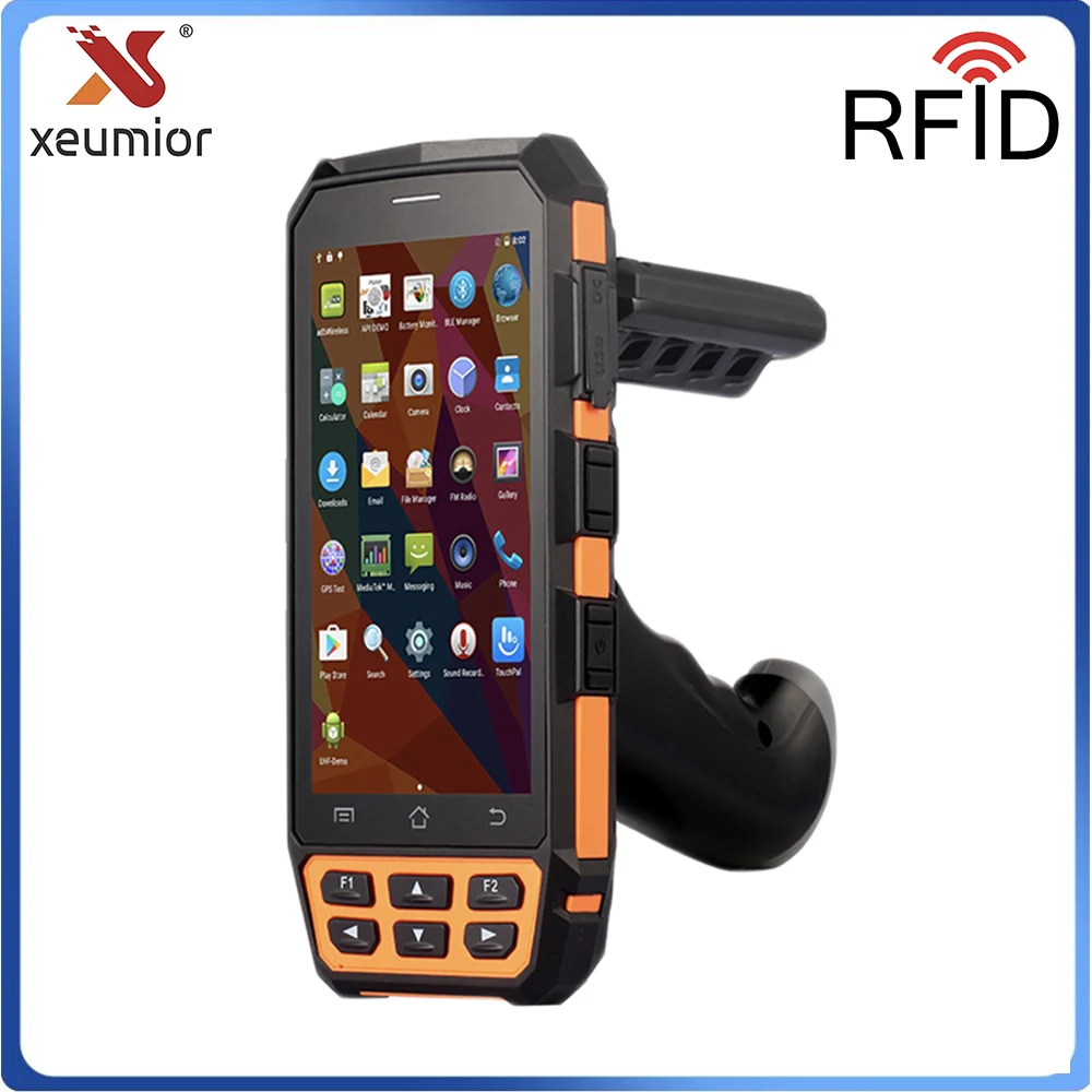 DT510 Rugged with Pistol Grip Portable Wireless Android Barcode Scanner Bluetooth 4G Wifi POS Terminal LF RFID UHF Reader PDA