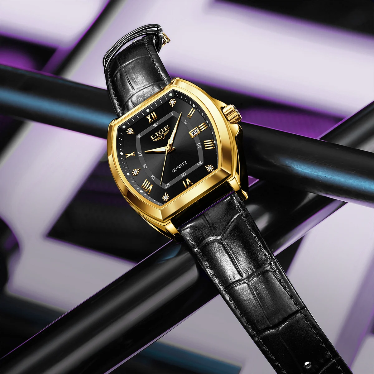 Orologi da uomo con cinturino in pelle di moda Orologio da polso al quarzo da uomo d'affari di marca di lusso Orologio da uomo luminoso Orologio sportivo da uomo impermeabile