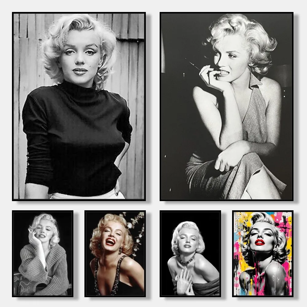 Sexy Woman Marilyn Monroe Poster Office Decoration Home Posters for Wall Decor Decorative Paintings Painting on Canvas Print Art