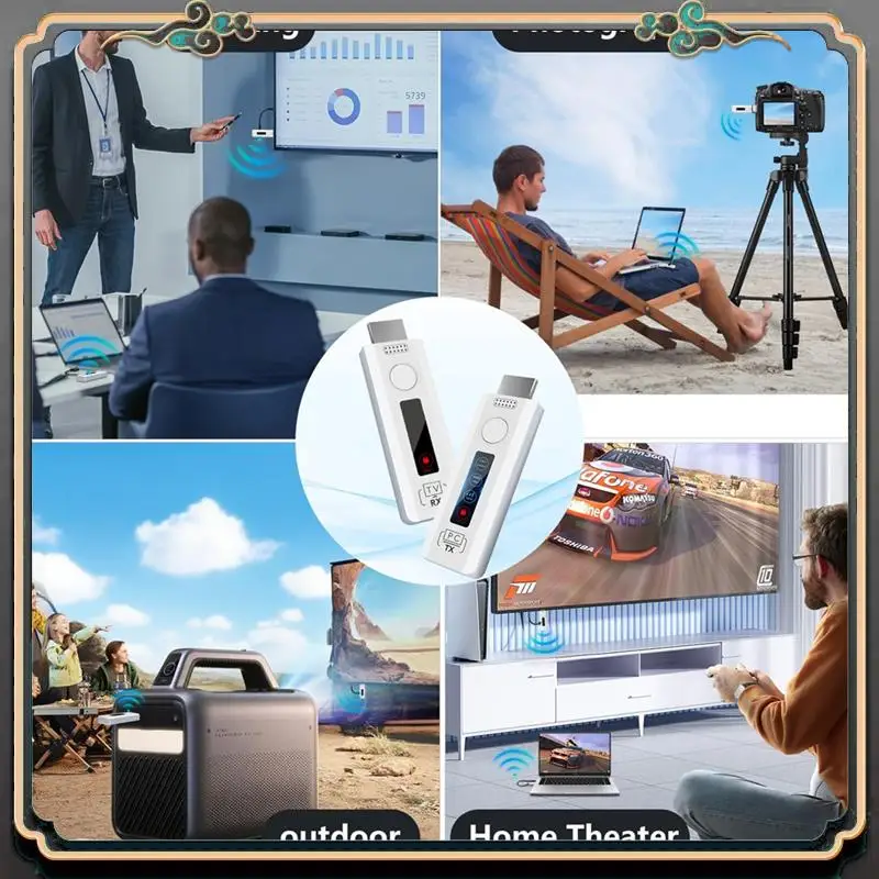 ASMA-Wireless -Compatible Transmitter And Receiver Kit Wireless Transmitter And Receiver 4K