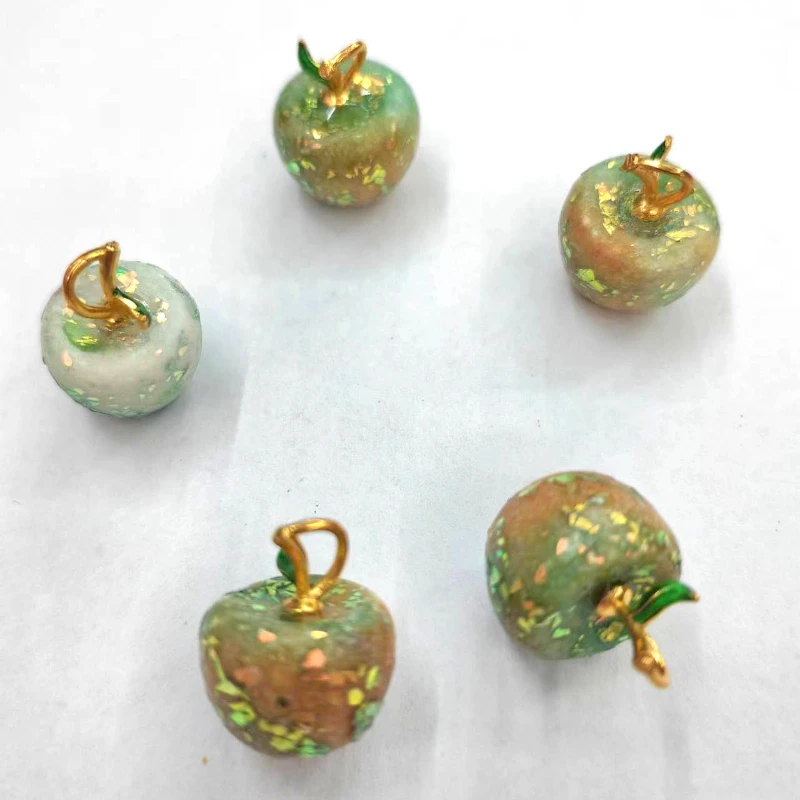 

Natural Opal Stone Small Apple Pendant Earrings Accessories Handmade DIY Pendant Accessories Material Wholesale