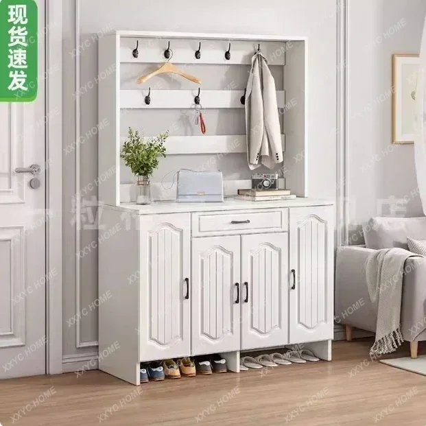 Shoe Cabinet Home Doorway Household Entrance Cabinet Integrated Wall-Mounted Economical Large Capacity Storage Shoe Rack