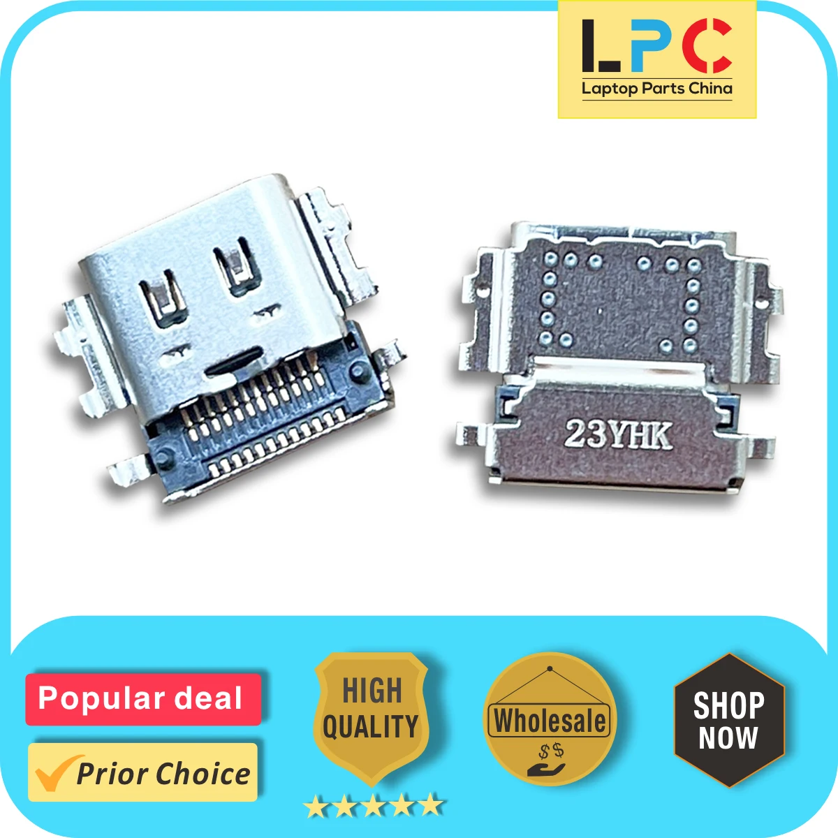 Type-C For DELL Latitude 7420 7430 7520 7530 Series DC Power Jack Charging Port Socket Connector Original New