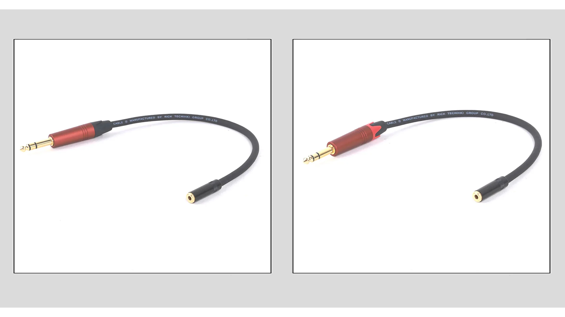 Bunt vergoldetes 6,35mm trs Stecker auf 3,5mm trs Buchse Adapter Audio kabel für Mixer Verstärker Lautsprecher Splitter Kabel – Detail 5