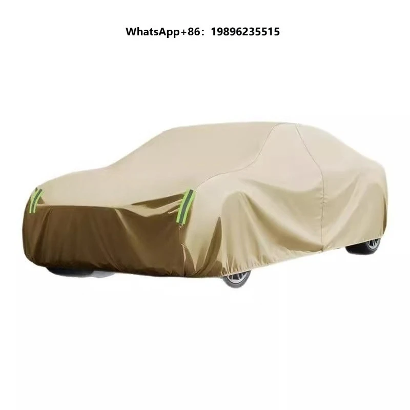 Universal Retractable Car Cover for Sedan -Waterproof Oxford Cloth 90% UV 60%  Snow Dust Protection 4 Mil