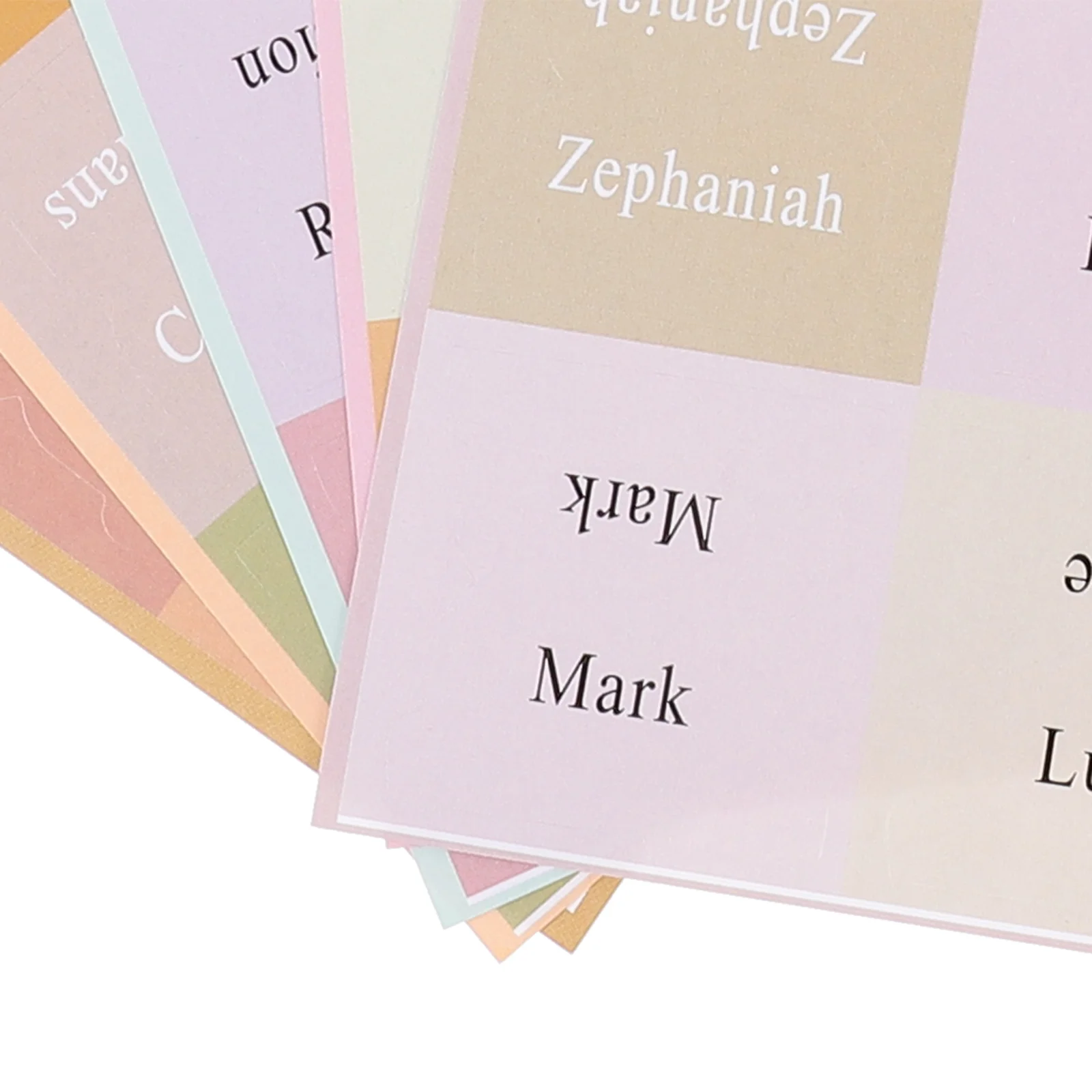 

5 Sheets Bible Index Tab Stickers Paper Colored Tabs for Efficient Bible Study and DIY Book Markers Book Tabs