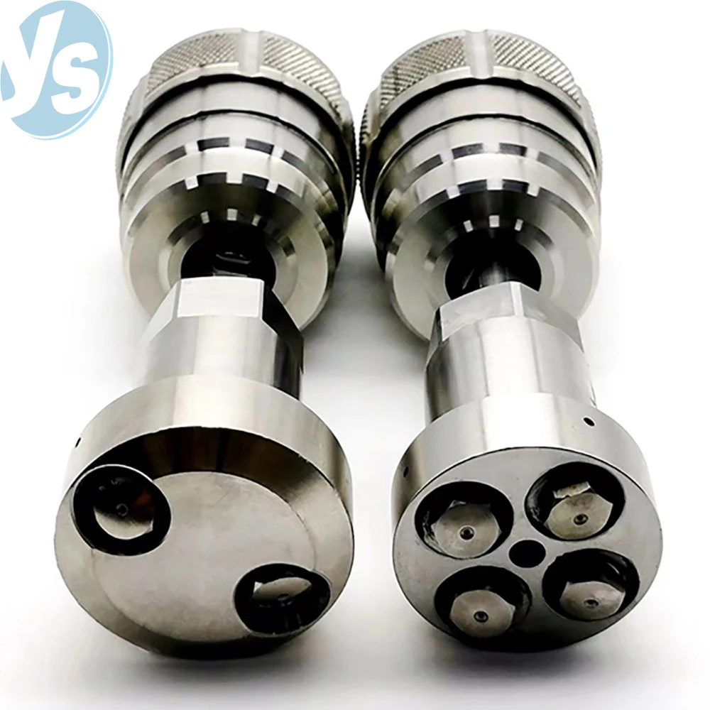 2800 Bar High Pressure Rotating Pipe Cleaning Nozzle, SS Sewer Jetter Head for Industrial Pipe Descaling and Unclogging