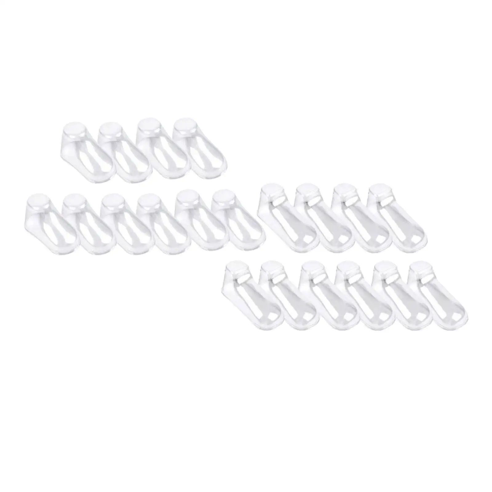 20Pcs Transparent Baby Shoe Stretcher Professional for Socks Store