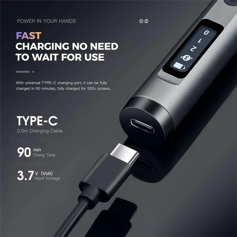 

ABKO-3-Level Torque 62 In 1 Cordless Mini Electric Screwdriver Set With 4 LED Lights, For Laptop/PC Phone/Watch Camera