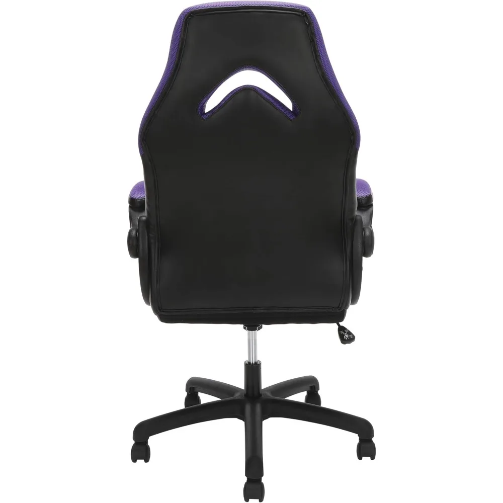 3085 Ergonomic Gaming Chair for Adults, High Back Office Chair with Headrest and Flip Up Arms, Leather Racing Style Gami