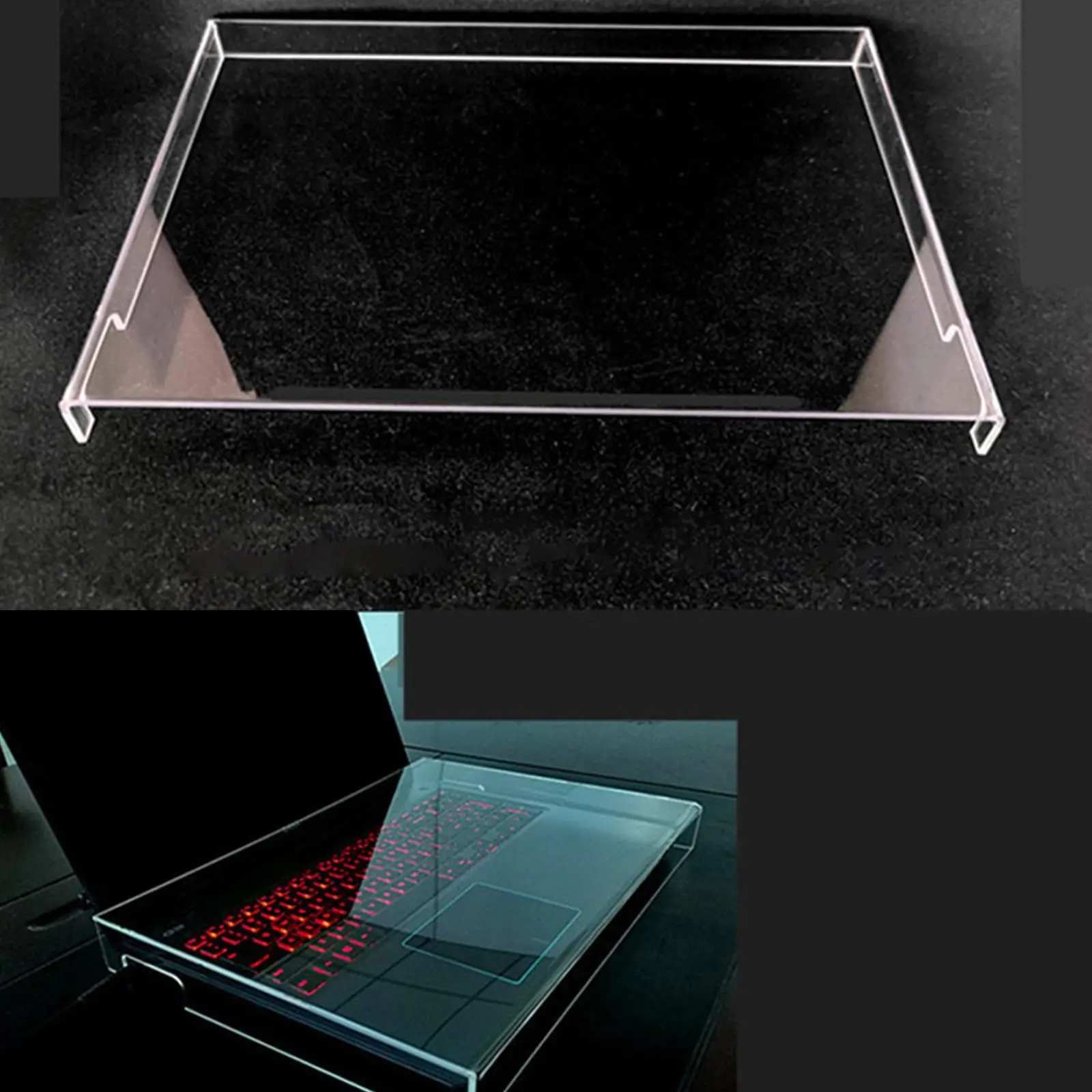Acrylic Laptop Keyboard Cover Clear Dustproof Shield for Gaming PC Notebook Universal Size
