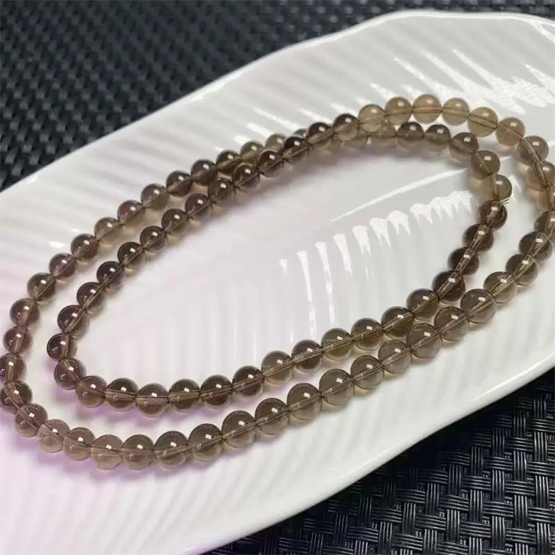 6.7 مللي متر نيزك طبيعي الثلاثي دائرة سوار موضة الأثرياء حجر الحظ الخرز المستديرة مجوهرات هدية 1 قطعة #3