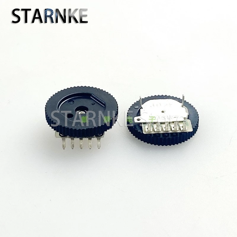 20PCS 17.2*2.5mm Dial Gear Potentiometer B10K 5-Pin Radio Volume Wire Controlled Earphones