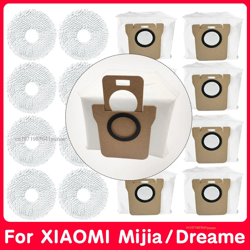 Dust Bag  for XIAOMl Mijia Omni 1S B101CN B116 Robot X10+ For Dreame L10s L20 Ultra S10 S10 ProAccessories Robot Vacuum Spare