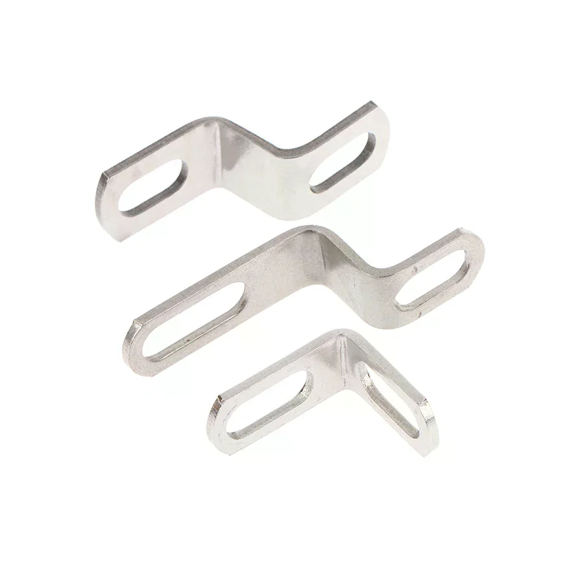 Motorcycle Exhaust Pipe Bracket Z/L-Shaped Stainless Steel Moto Modification Exhausts Pipe Clamps Fixed Bracket Accessory
