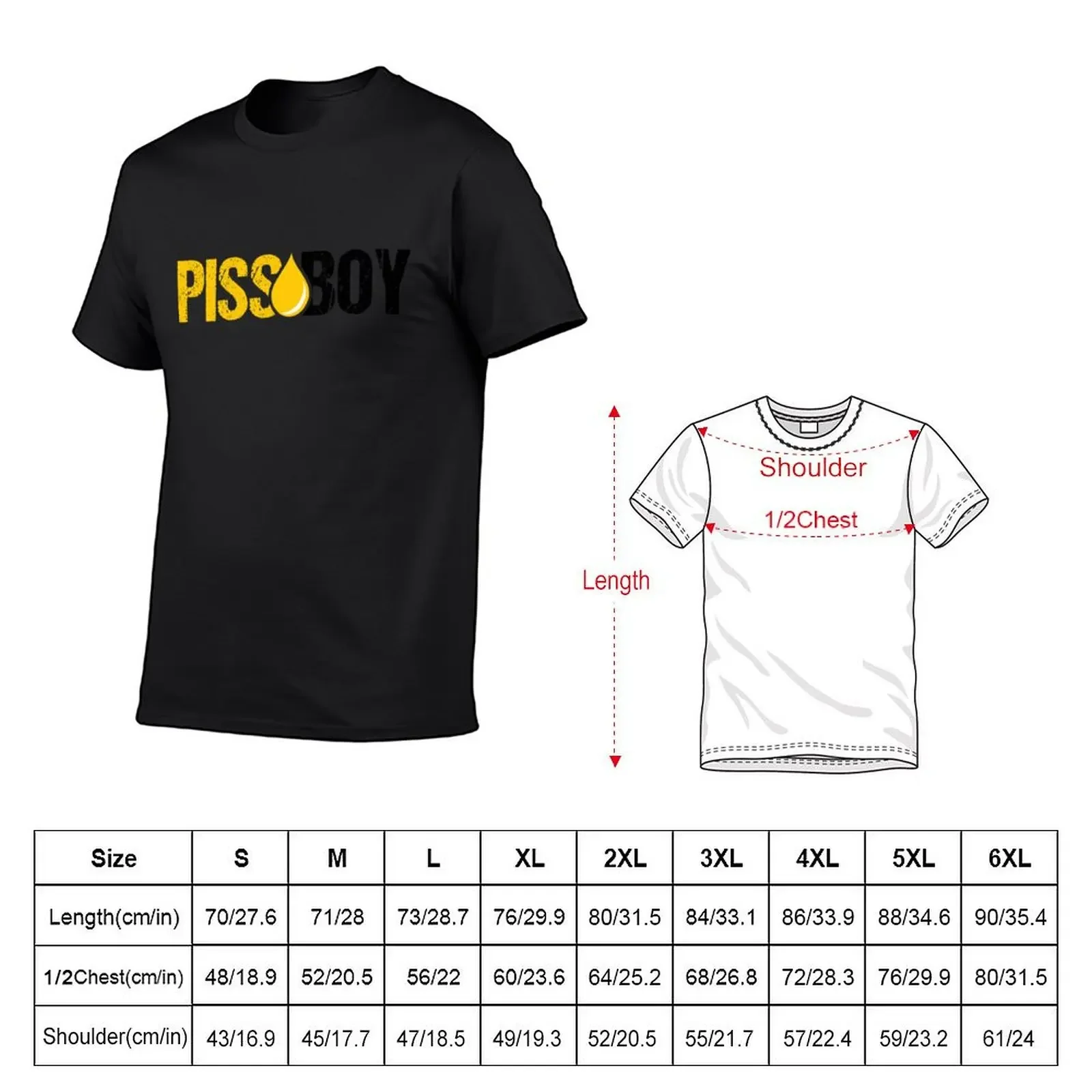Piss Boy T-Shirt kawaii clothes vintage anime shirt Short sleeve tee luxury clothes men