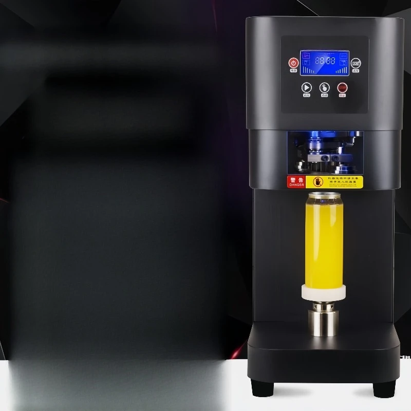 

Automatic can sealing machine Commercial milk tea shop Beer intelligent can sealing machine Cover packaging machine
