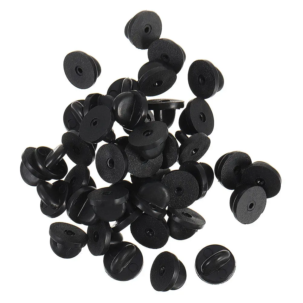 300Pcs Non-Slip Rubber Butterfly Clutch Pin Backs Tight Grip Brooch Backing Pins Lapel Badge Holders Enamel Pin Locking Backs