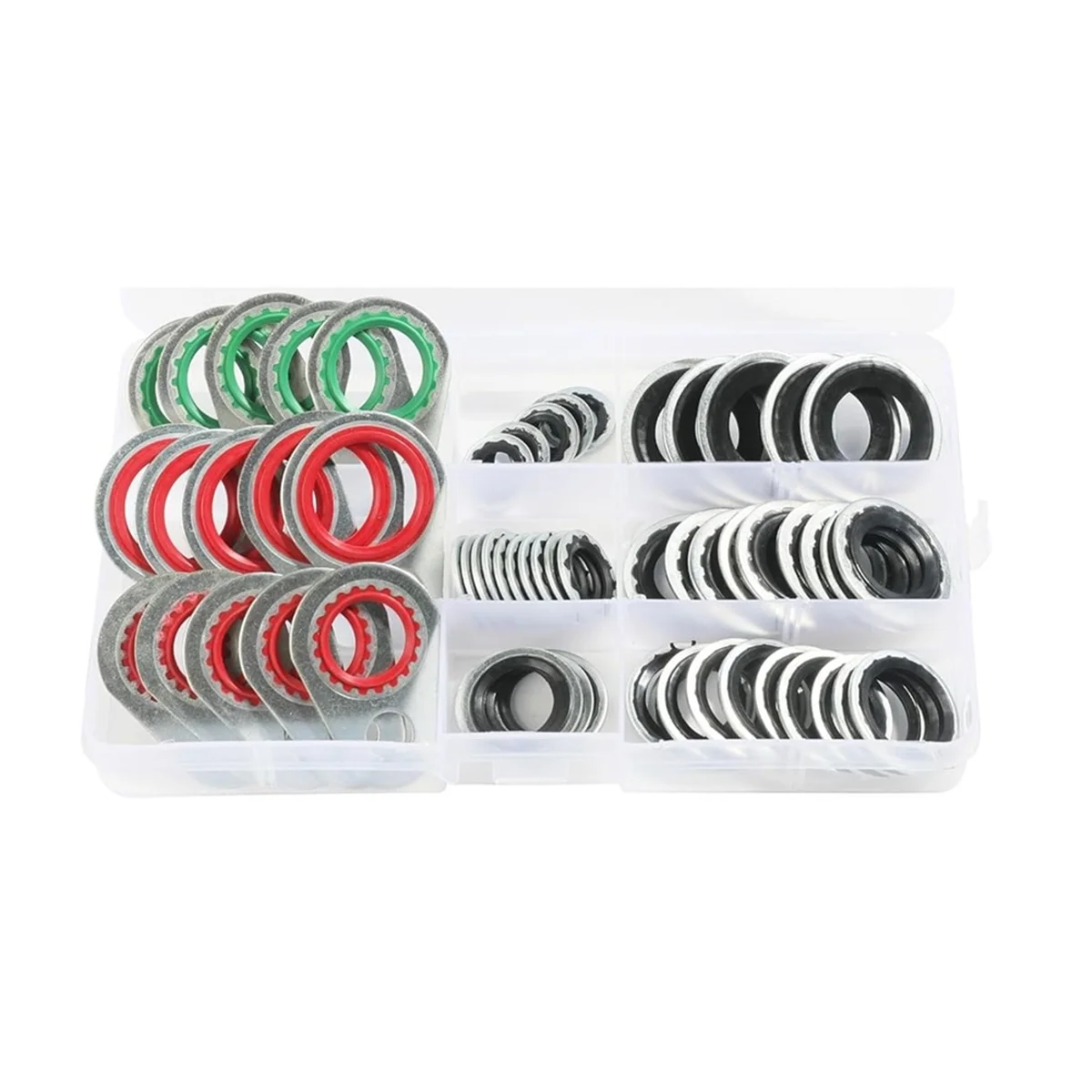 A/C O Ring Kit,Car Accessories Gasket,O Ring Assortment Kit,AC O Ring Kit,60pcs AC Seal Kit,A/C Compressor Seal Kit