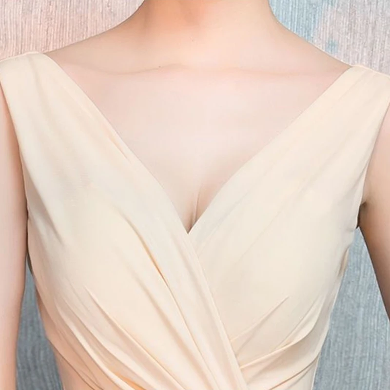 Damen-Abendkleid, ärmellos, bodenlang, langes Kleid, elegant, schlicht, luxuriös, für Bankette, Galas, Host-Events, Zeremonien, Partys, Geburtstagskleid – Detail 10