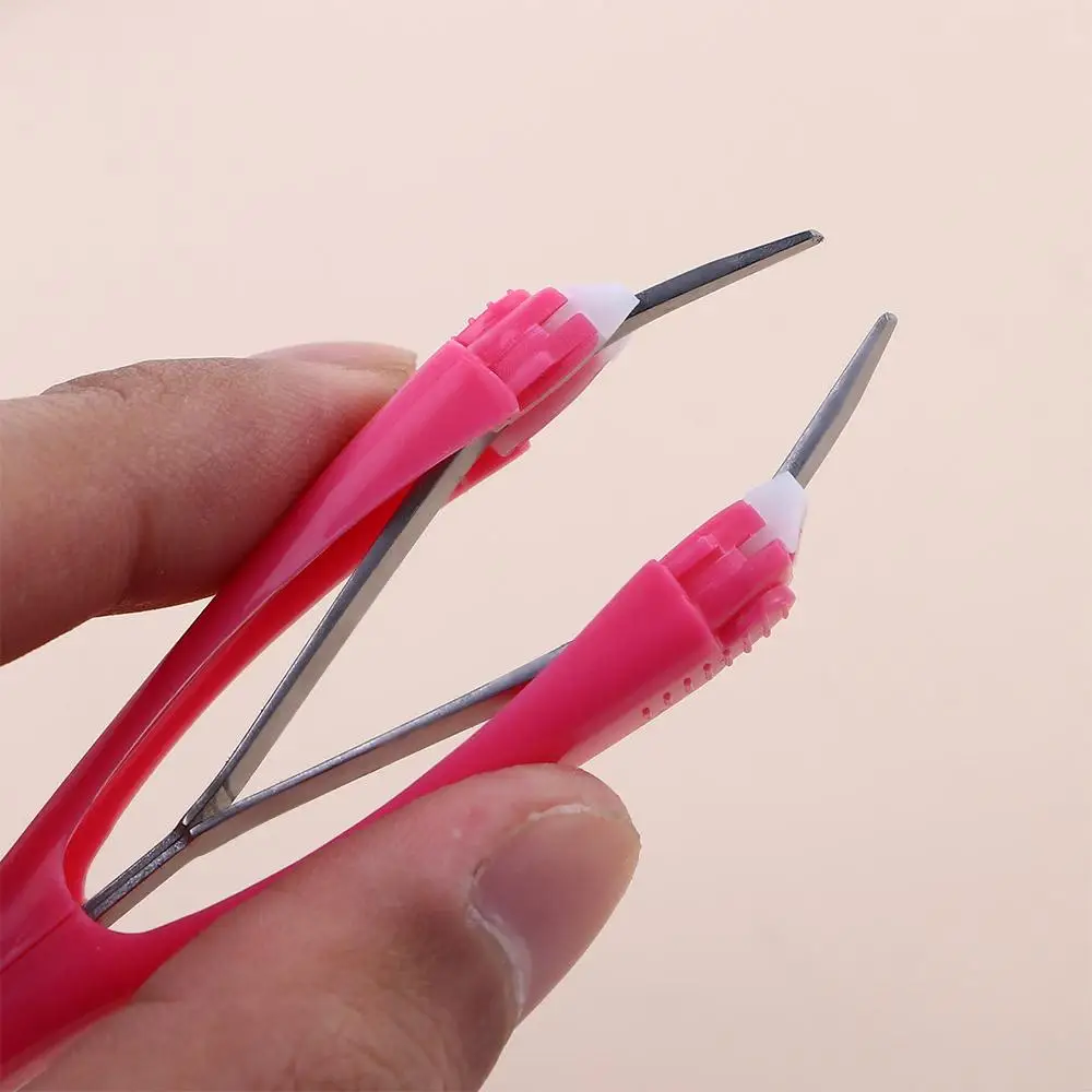 Pince à épiler professionnelle pour épilation des points noirs, pointe inclinée, pince à épiler automatique, outil de maquillage