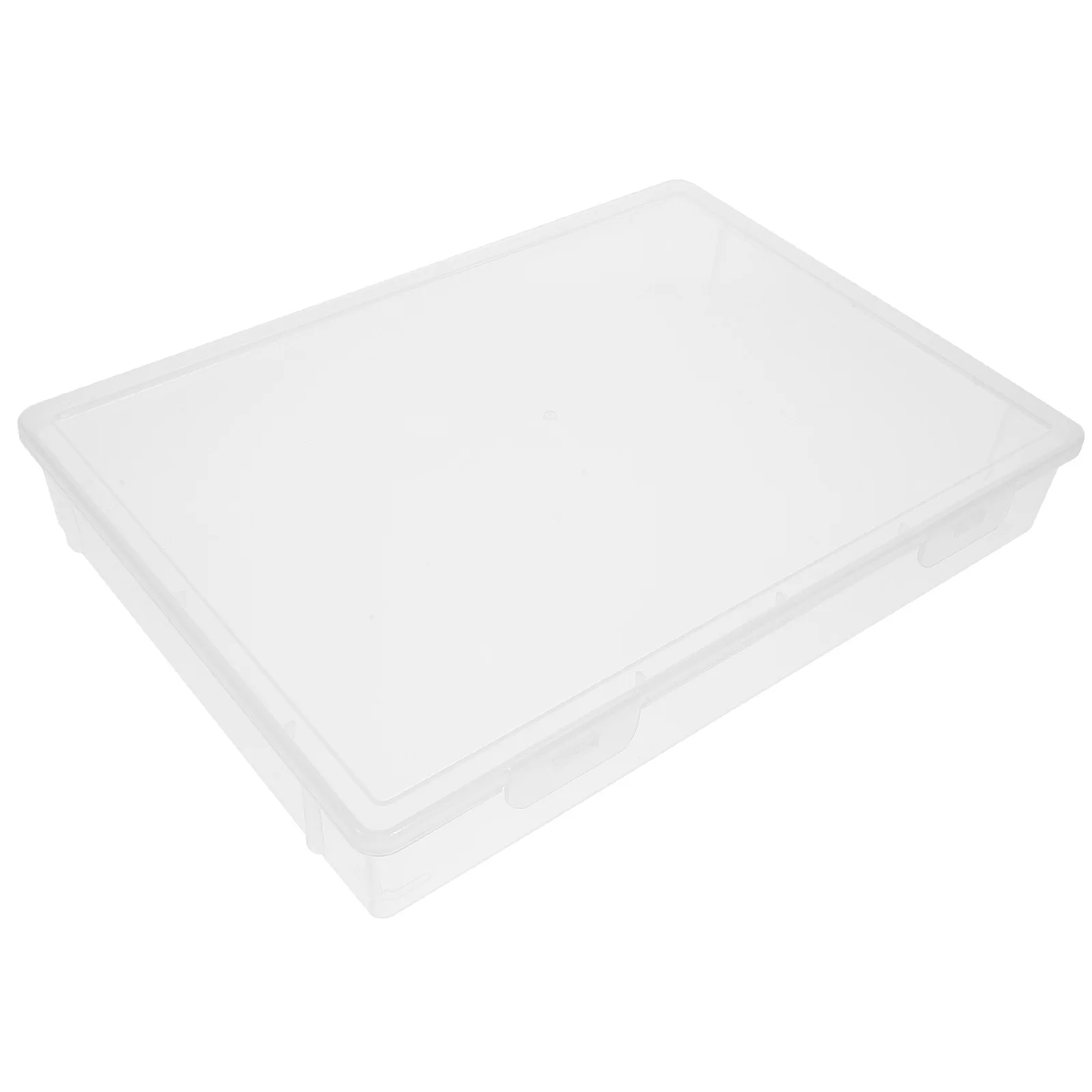 File Storage Box Clear Pp Material Stackable Document Case For Office Desktop Scrapbook Paper Storage Plastic File Box