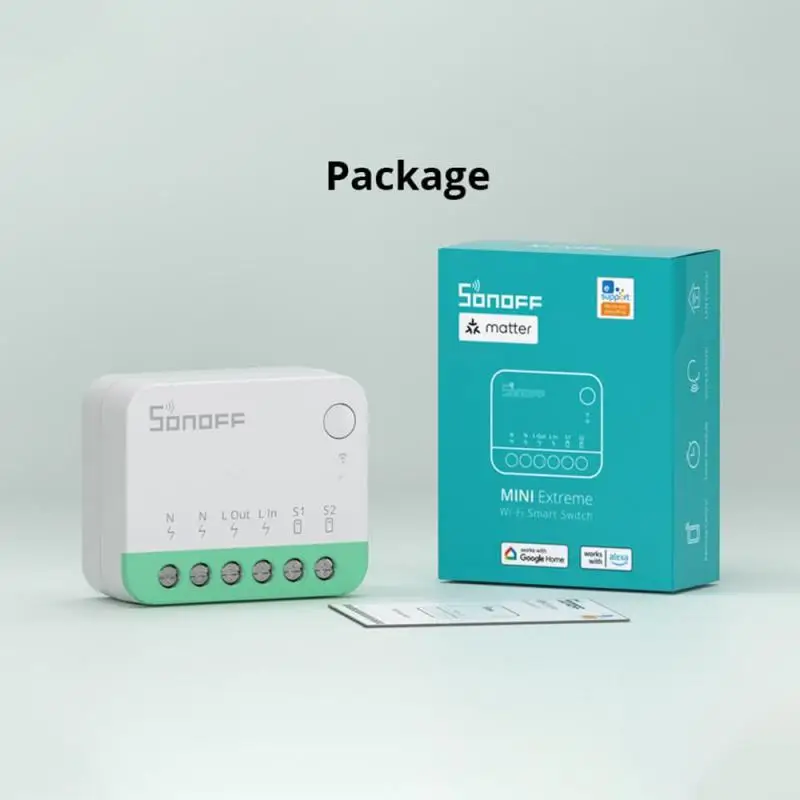 SONOFF-Commutateur intelligent WiFi MINIR4M Matter, Mini Sunflower Tech, Connexion locale pour Alexa Google Home, SmartThings