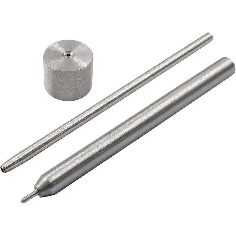 

ABZV-Eyelet Hole Punch Die Tool Includes Base& Ram, 2Mm Grommet Setter Hollow Punch For Leather Craft Fabric Curtain DIY