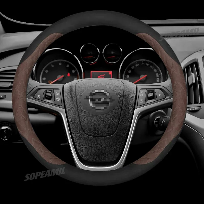 Car Steering Wheel Cover For Opel ASTRA CORSA INSIGNIA MOKKA VECTRA GTC Tigra Adam Combo Delica Zafira Crossland-X Grandland