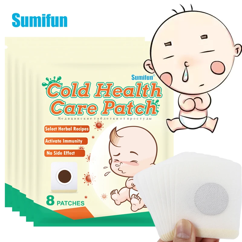 

Sumifun 8/40pcs Stop Coughing Patch Cold Medicine Treatment Cough Relief Plasters Moisten Throat for Adults Children Health Care