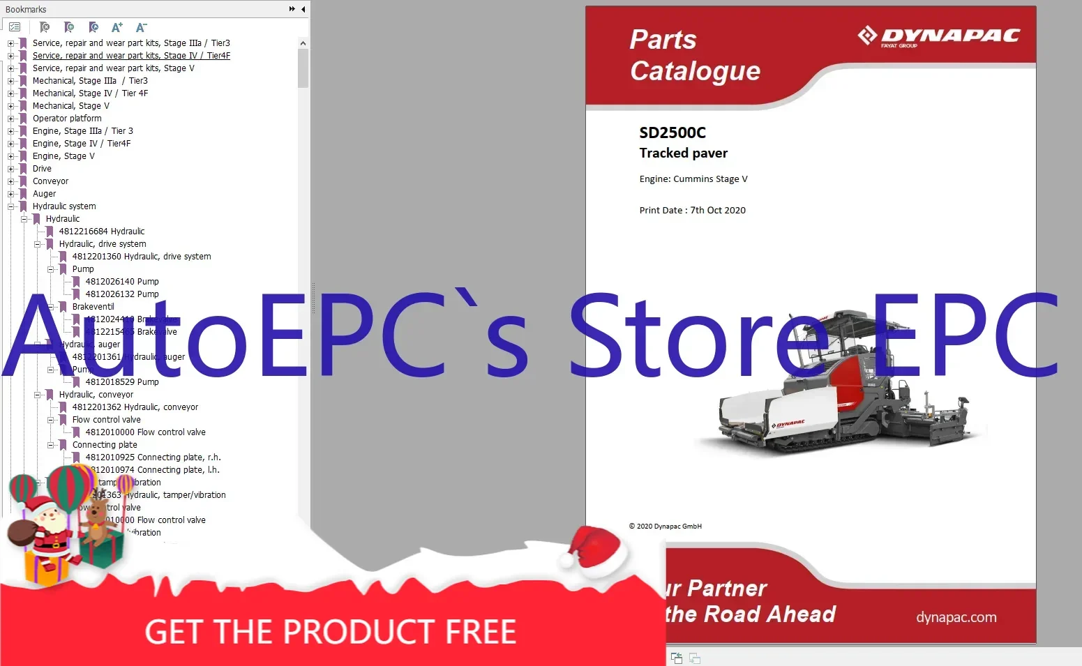 AutoEPC Dynapac Heavy Equipment 29.7 GB PDF Part Catalog Updated 2022 Full DVD