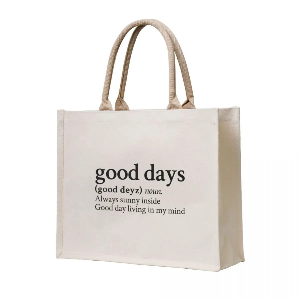 

Good Days by SZA Stick The Song Tote Bag Big bag women shopping bags foldable Women's shopper