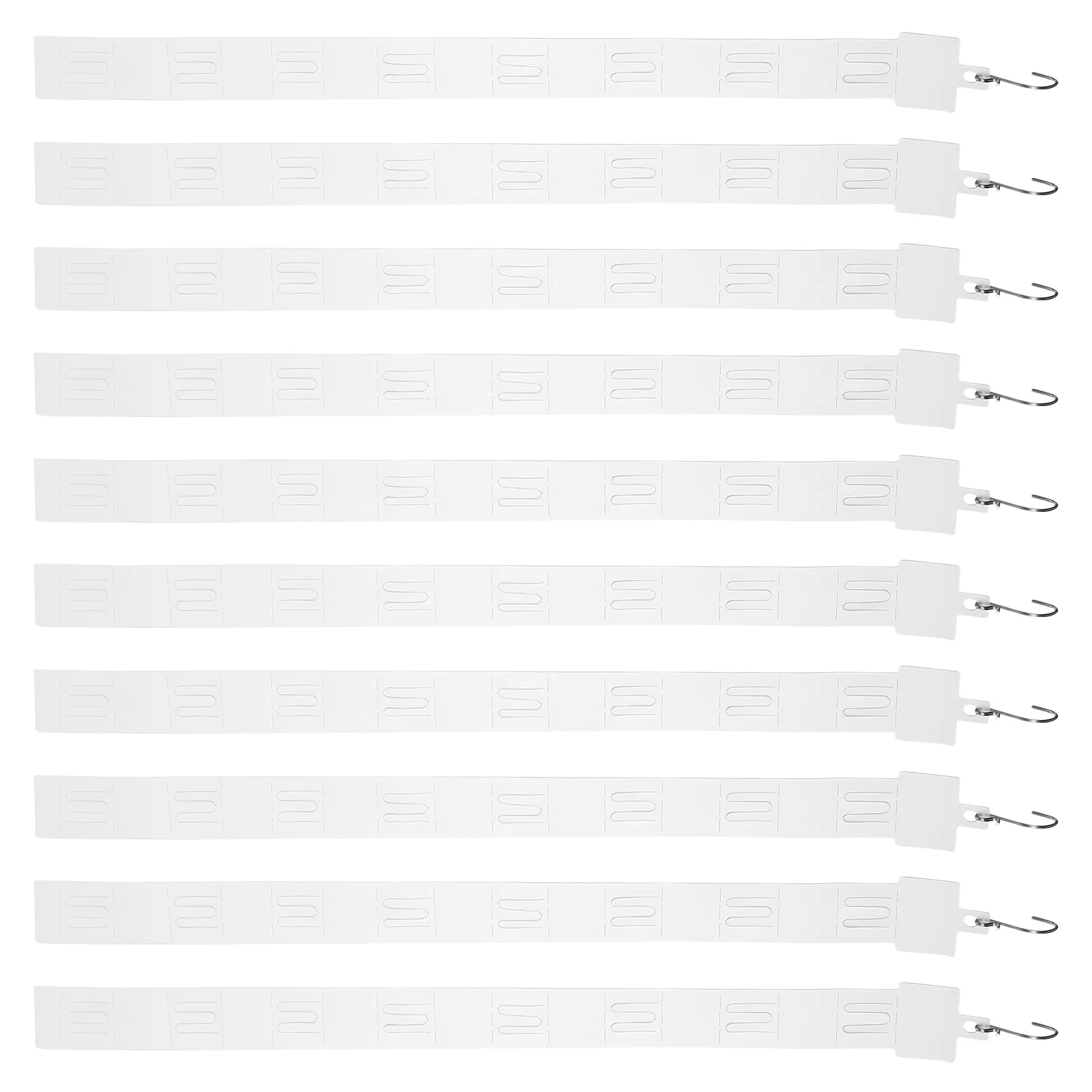 

20Pcs Merchandise Hanging Strip Heavy Duty Plastic Display Clip with S Hooks Easy Install for Retail Store Display Straps