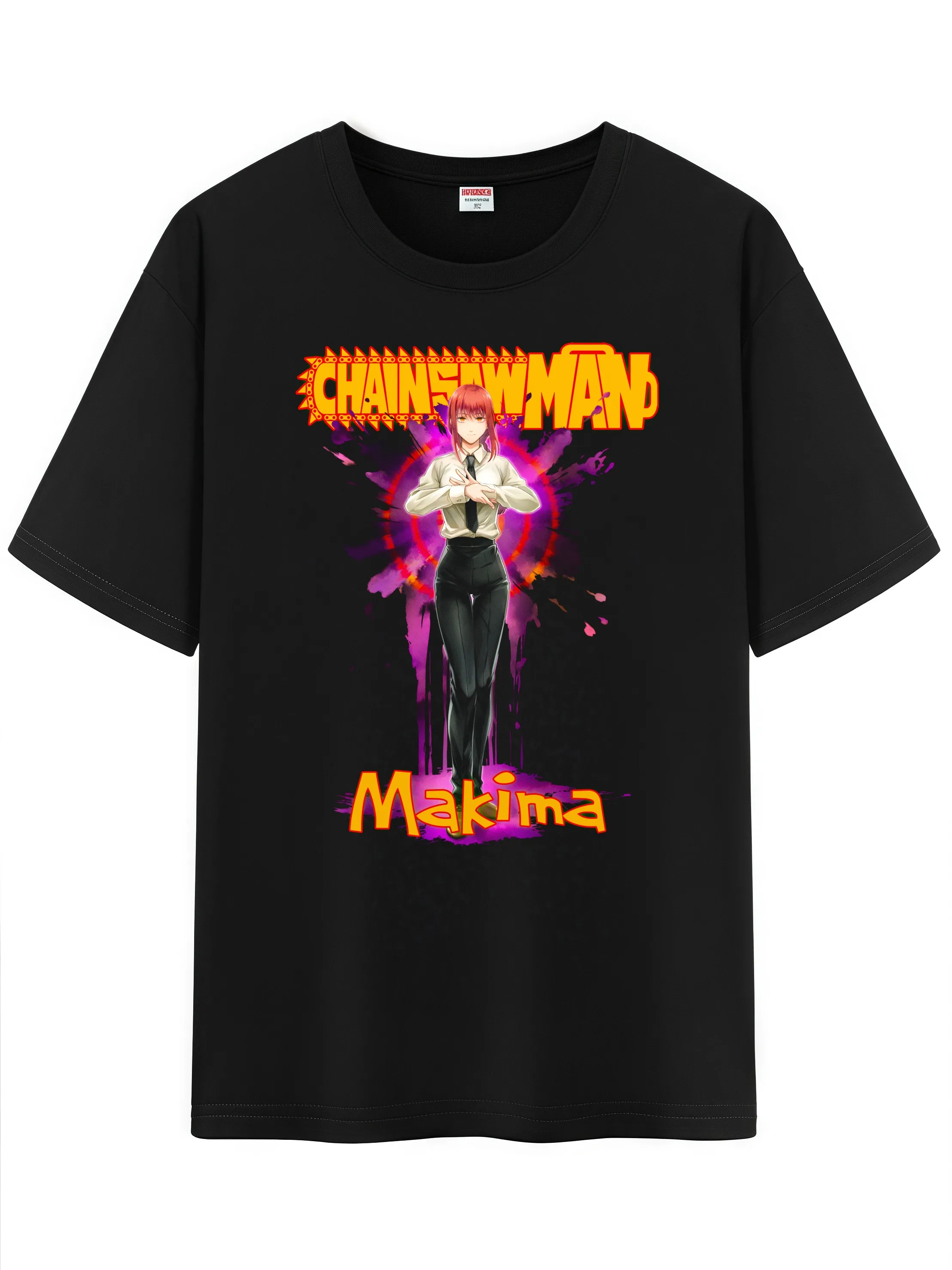 للجنسين أنيمي شخصية نمط القطن تي شيرت، المنشار رجل شخصية الانطباع قصيرة الأكمام تي شيرت #1