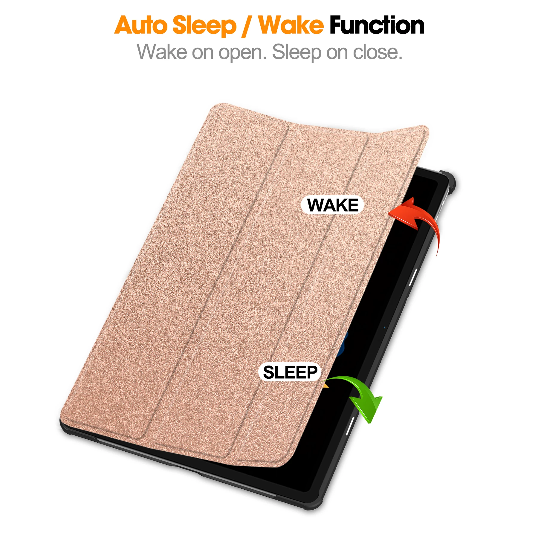 Smart Tablet Case For Lenovo Idea Tab Plus K12 2025 12.1 inch Model TB361ZU TB361FU ZAG70922US Tri-fold Stand PU Leather Cover